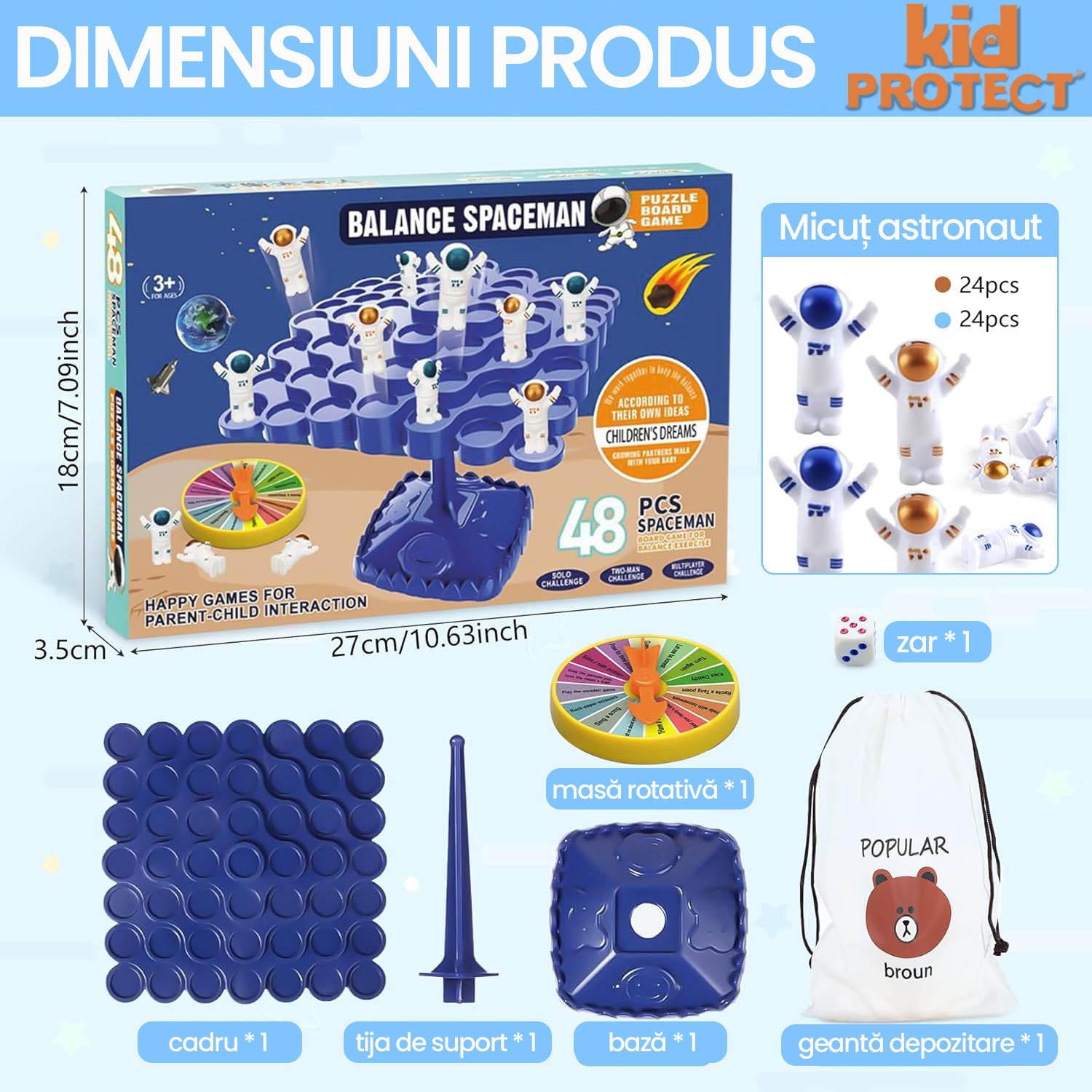 Jucarie De Echilbru KidProtect Space Man Gravity Jucarie De Echilbru KidProtect Space Man Gravity